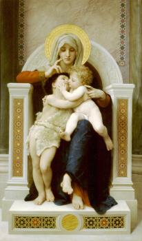 William-Adolphe Bouguereau : The Virgin, the Baby Jesus and Saint John the Baptist